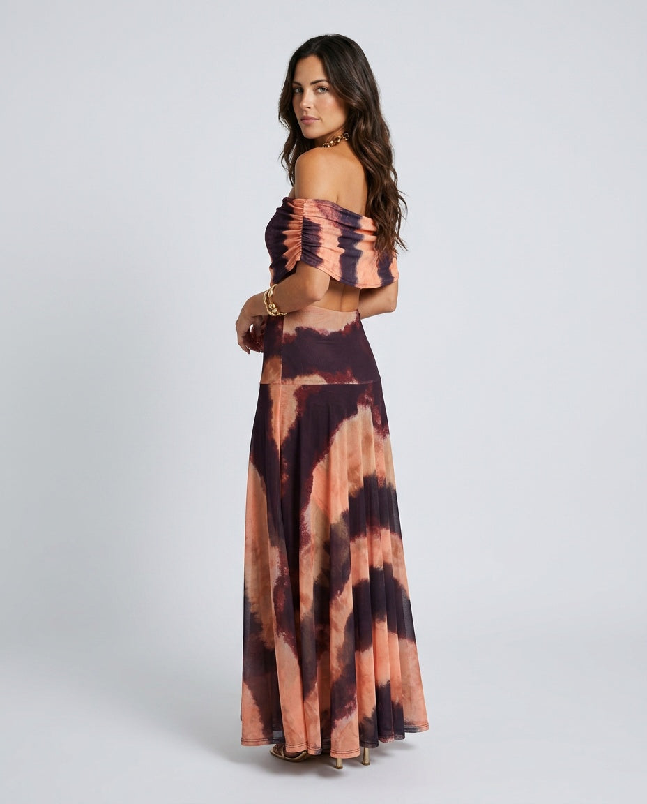 Saskia | One-Shoulder Pleated Maxi Dress
