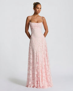 Zinnia | Floral Print Spaghetti Strap Maxi Dress