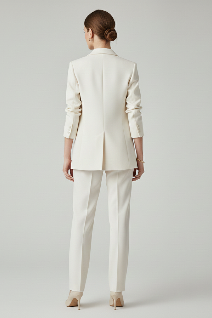 Noor | Structured Blazer & Straight-Leg Trouser Set