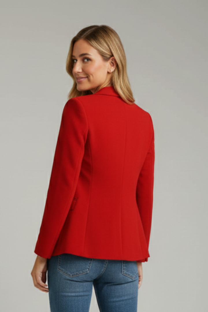 Talia | Notched Lapel Single Button Blazer