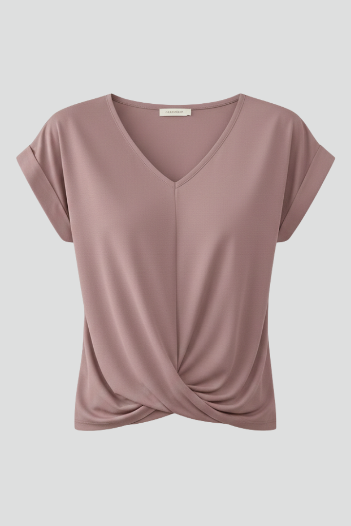Petra | V-Neck Short Sleeve Blouse