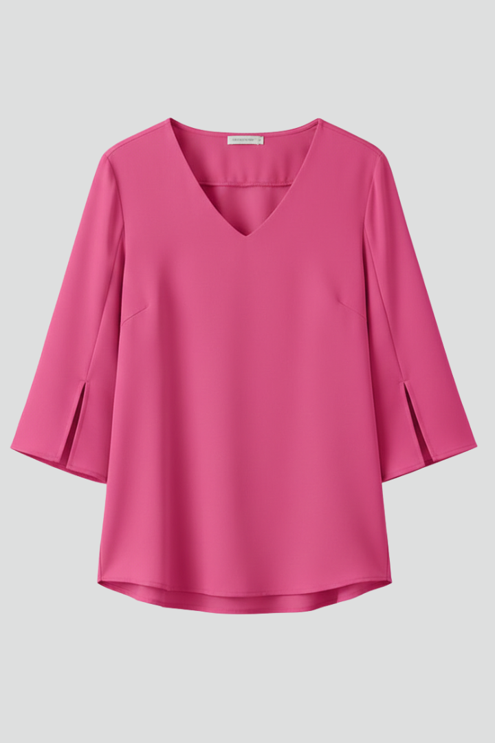 Opal | V-Neck Short Sleeve Blouse