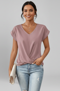 Petra | V-Neck Short Sleeve Blouse