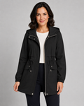Beatriz | Hooded Drawstring Waist Trench Coat