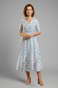 Juliette | V-Neck Side Pocket Midi Dress