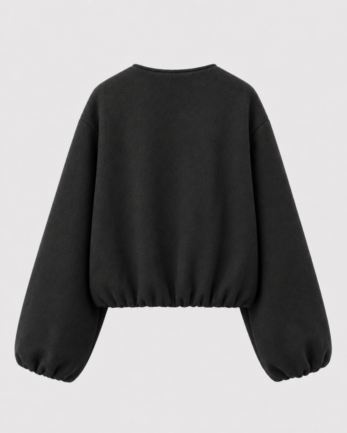 Opal | Cropped Wool Blend Bomber Jacket