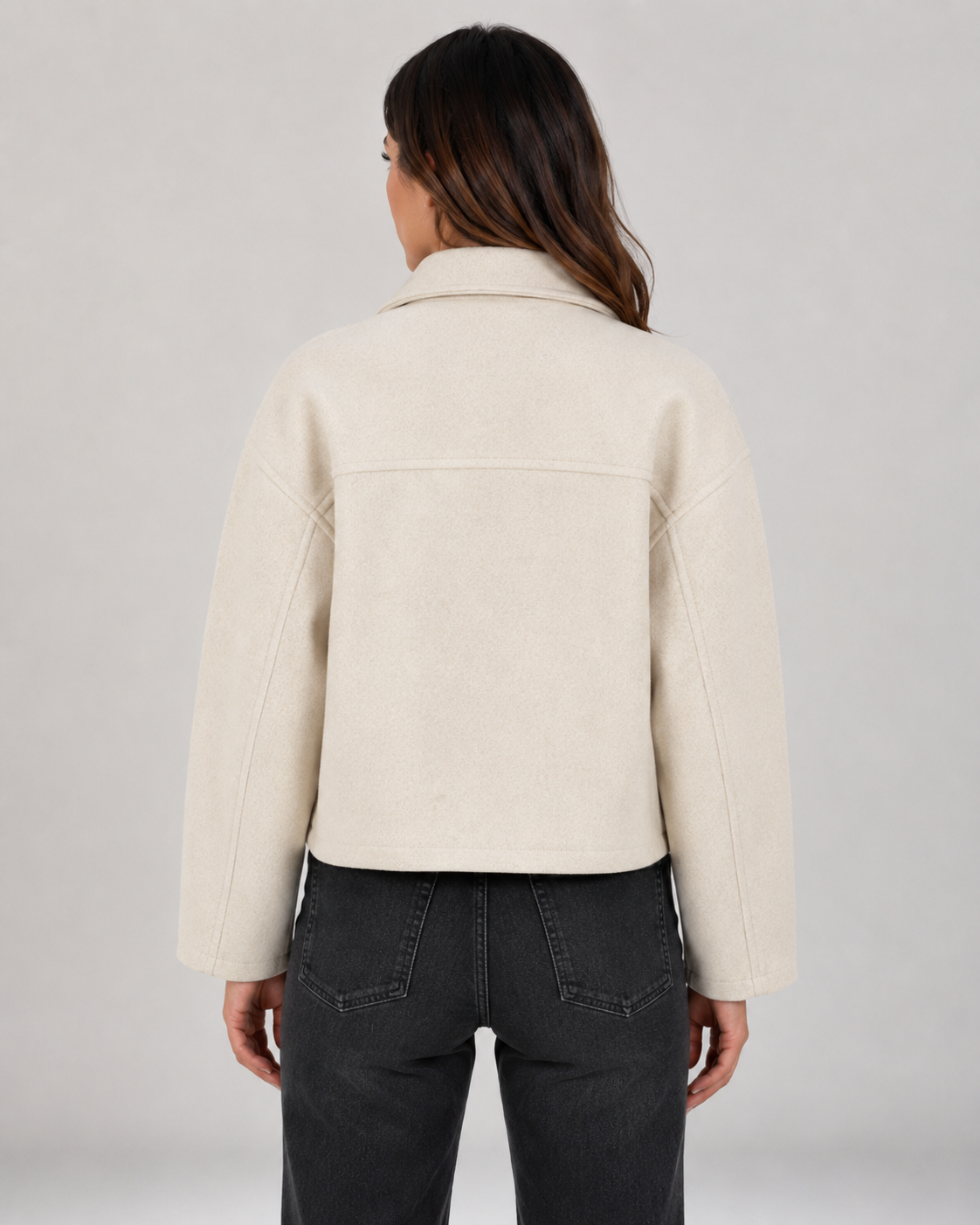 Scarlett | Cropped Zip-Up Jacket with Collar