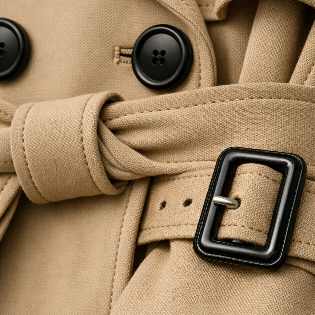Nina | Belted Tailored Long Trench Coat