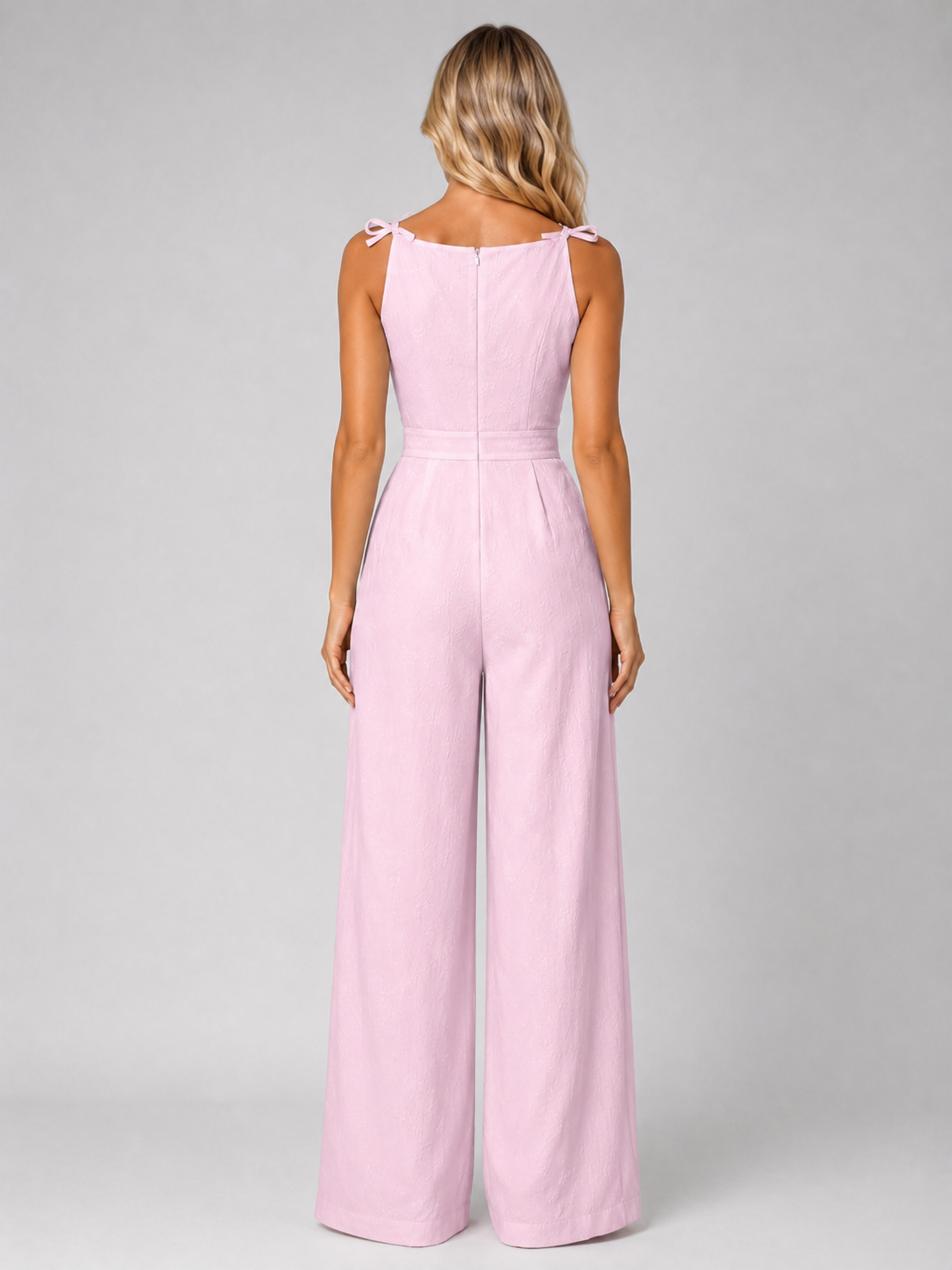 Wren | Jacquard Wide Leg Jumpsuit