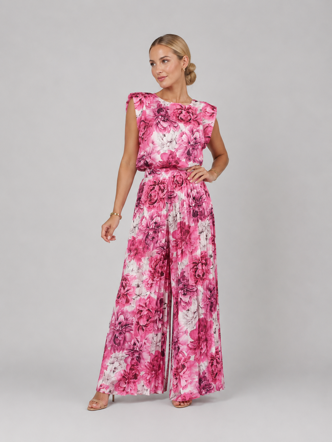 Zara | Pleated Wide-Leg Trouser Set