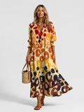 Xenia | Relaxed Printed Shirt Dress