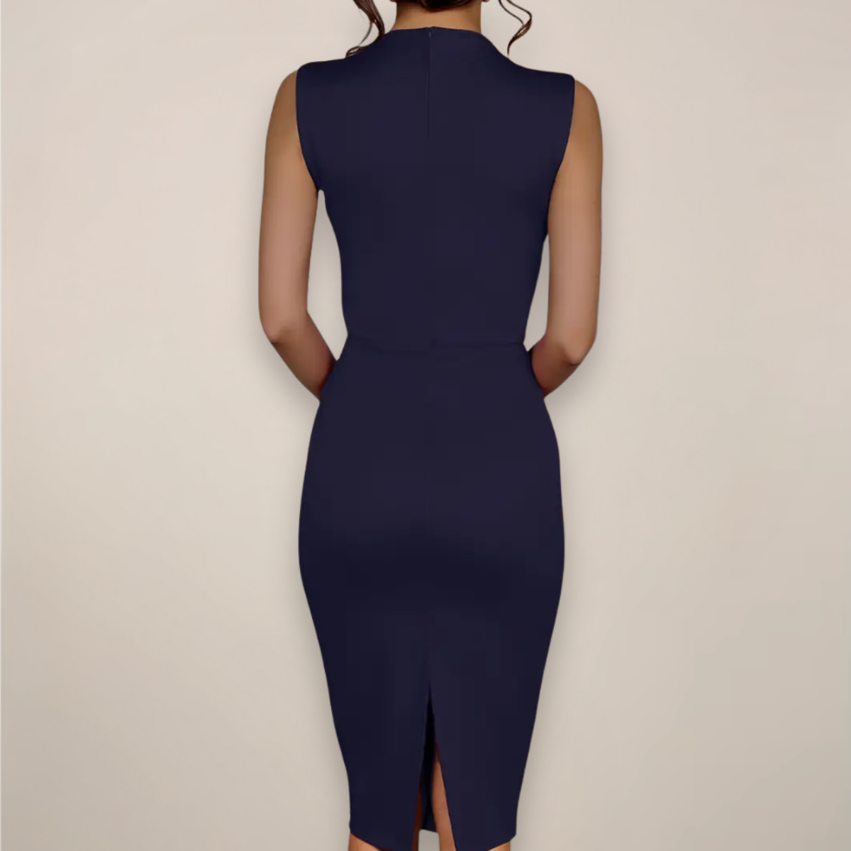 Liv | Sleeveless Sheath Cocktail Midi Dress