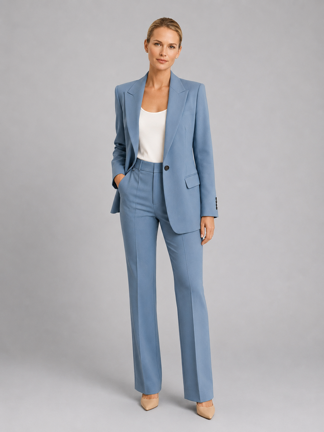 Linnea | Tailored Blazer & High-Waist Trousers Set