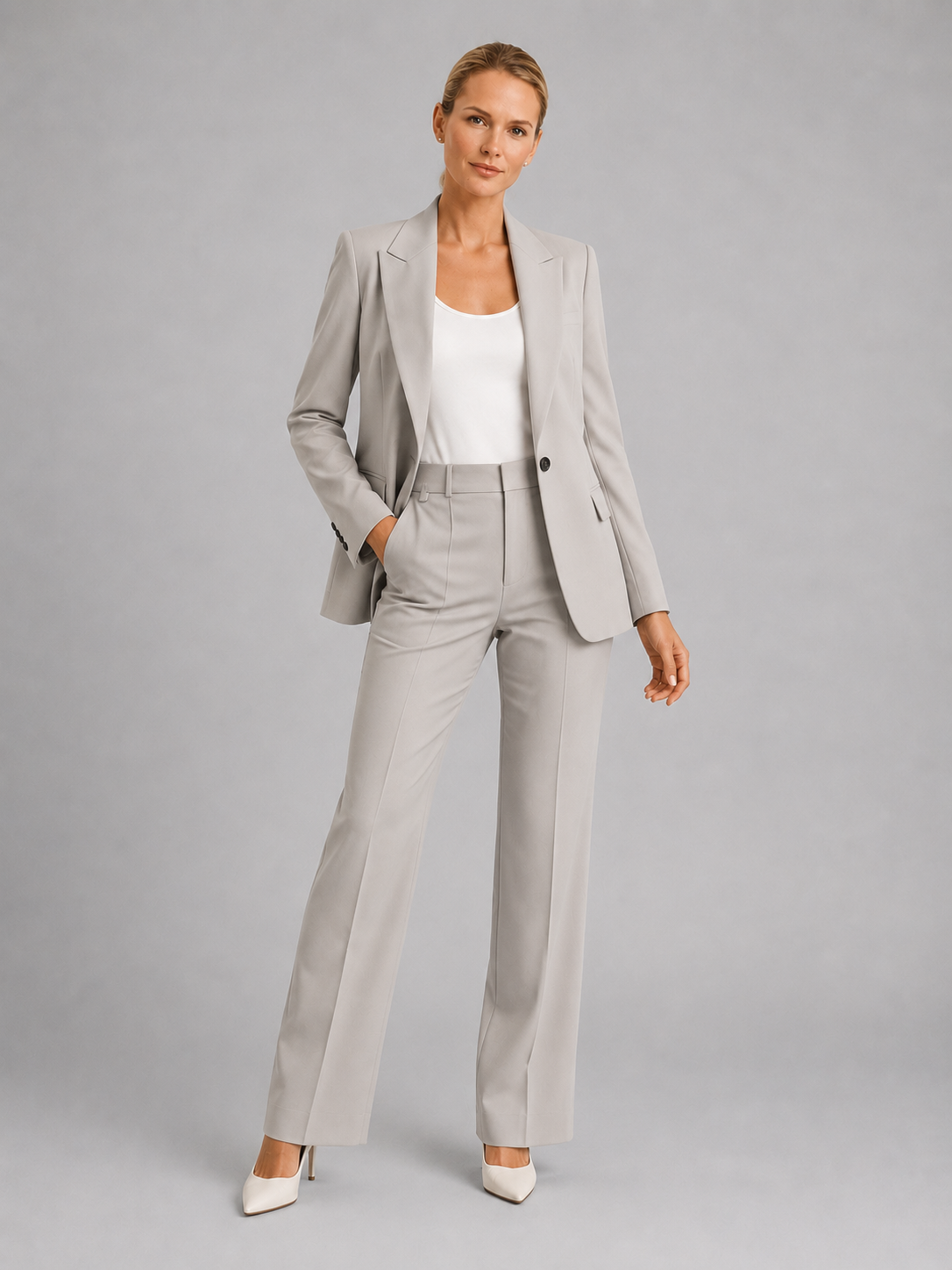 Linnea | Tailored Blazer & High-Waist Trousers Set