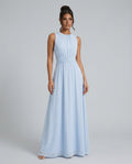 Peyton | Sleeveless A-Line Wedding Guest Maxi Dress