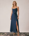 Margot | Cowl Neck Cutout Back Maxi Dress