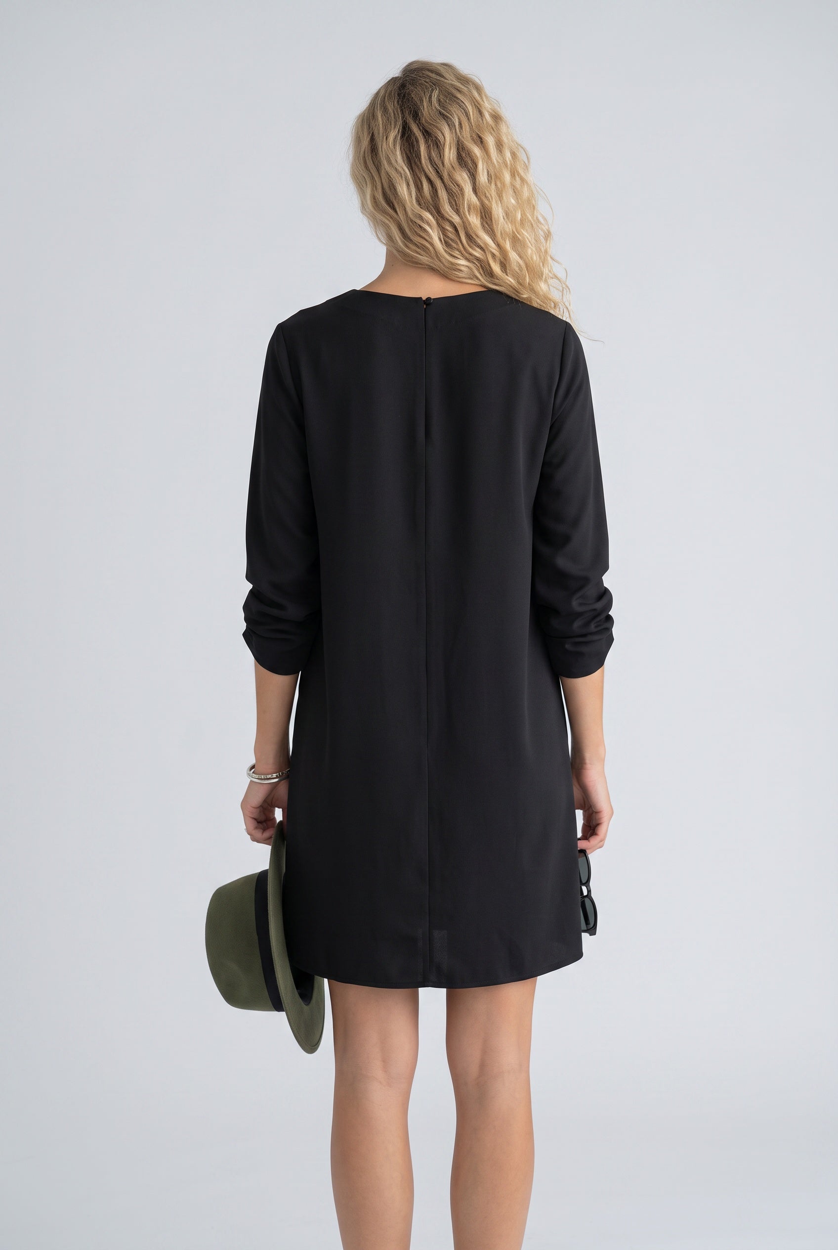 Lotte | 3/4 Sleeve Minimal Mini Dress