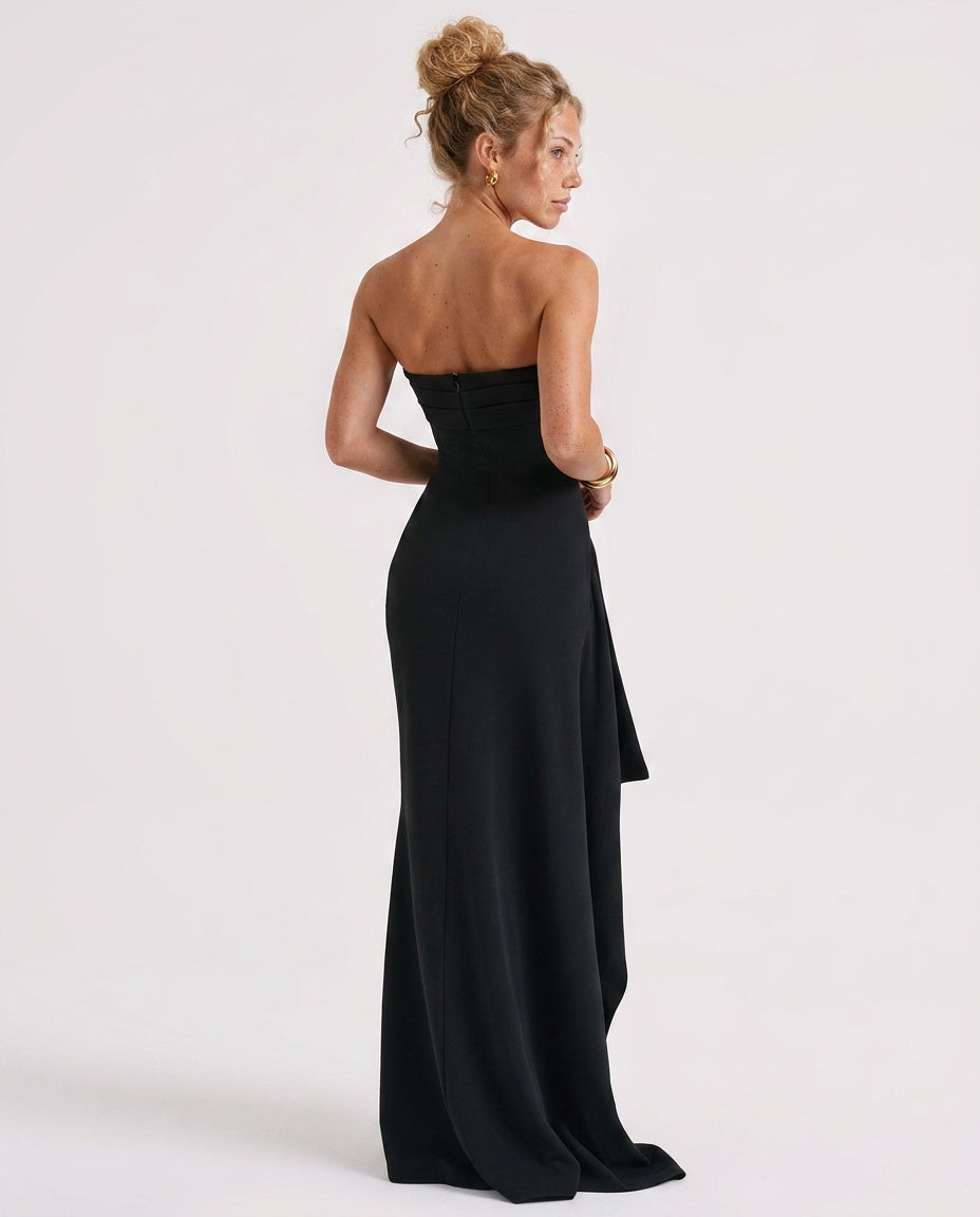 Ondine | Corset Lace-Up Maxi Dress