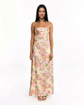 Calixta | Satin-Look Floral Maxi Dress