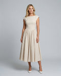 Celeste | Full-Skirt Midi Dress