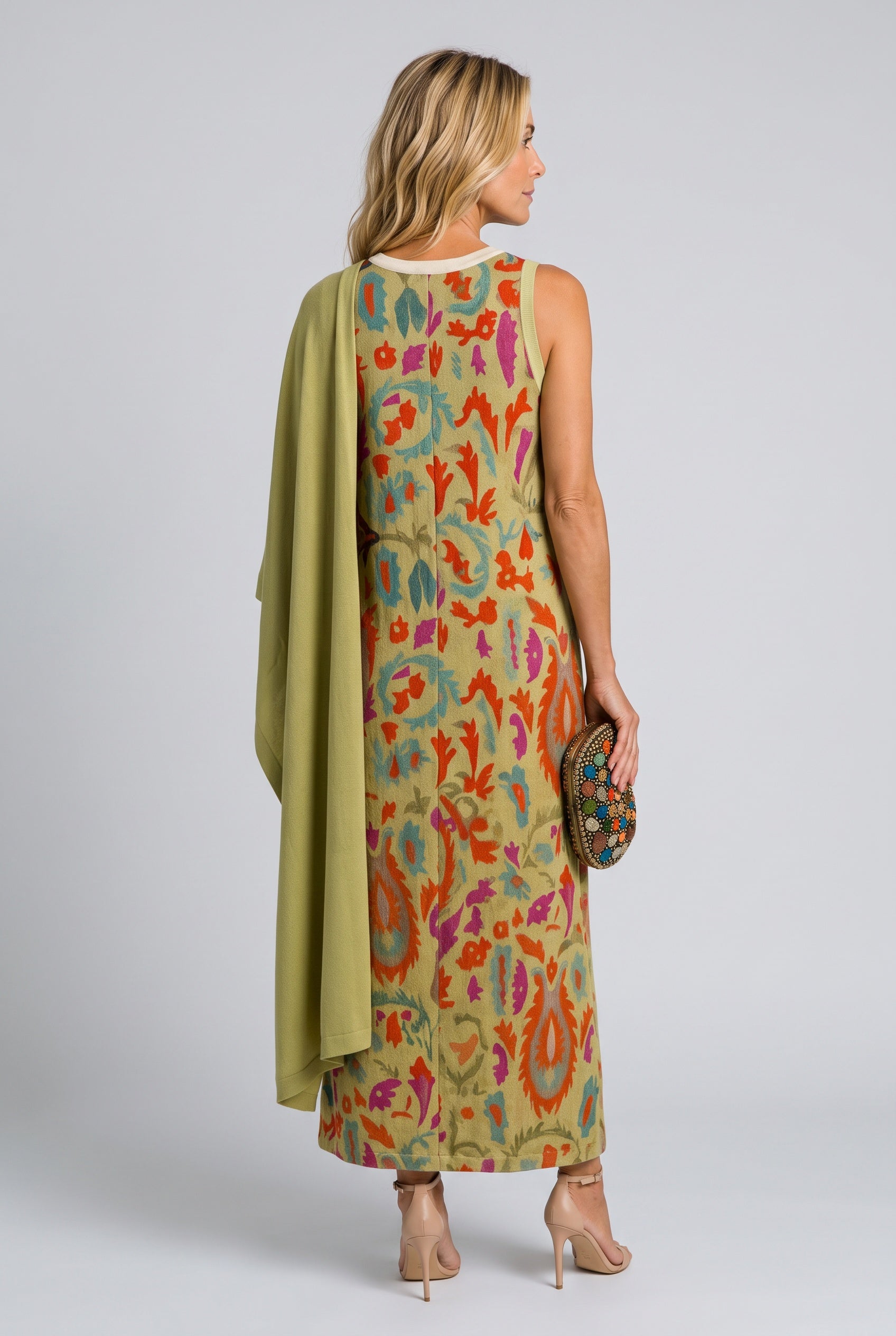Yara | Maxi Dress with Matching Open Front Coat