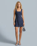 Blair | Floral Square Neck Slip Mini Dress