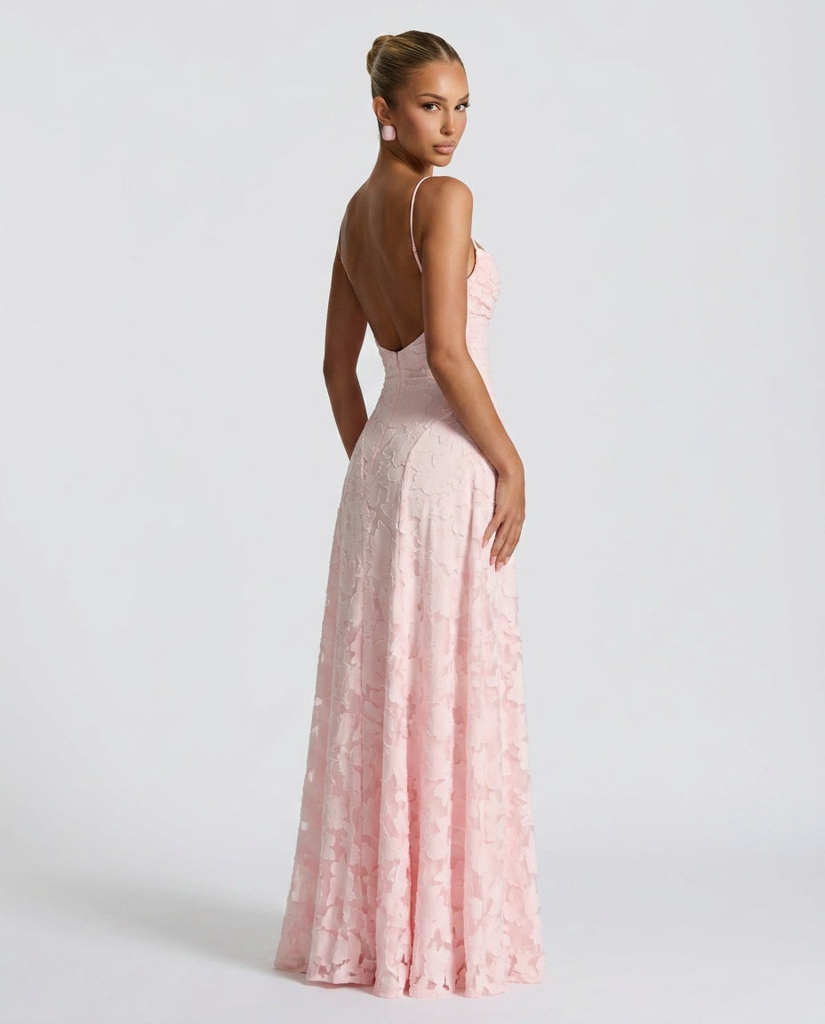 Zinnia | Floral Print Spaghetti Strap Maxi Dress