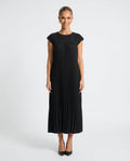 Zara | Pleated Sleeveless Midi Maxi Dress