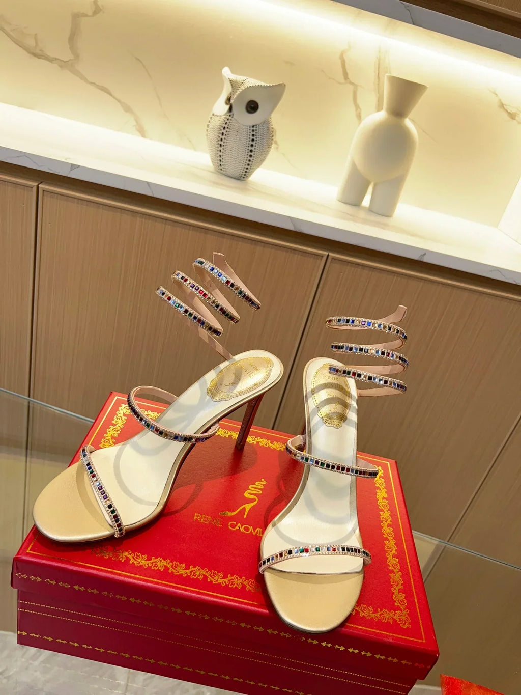 Cleo Color Crystal Sandals