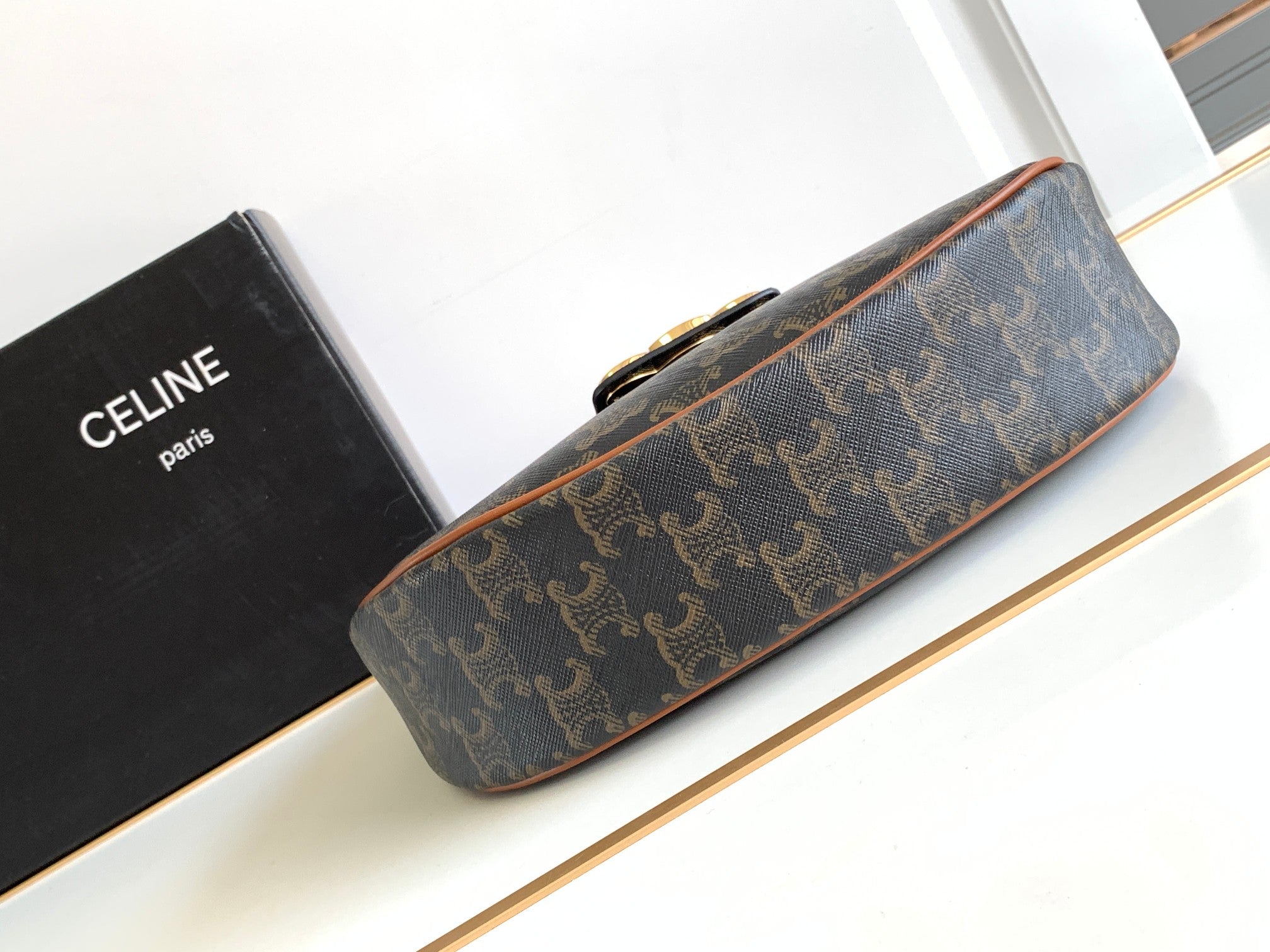 Calfskin Triomphe Shoulder Bag