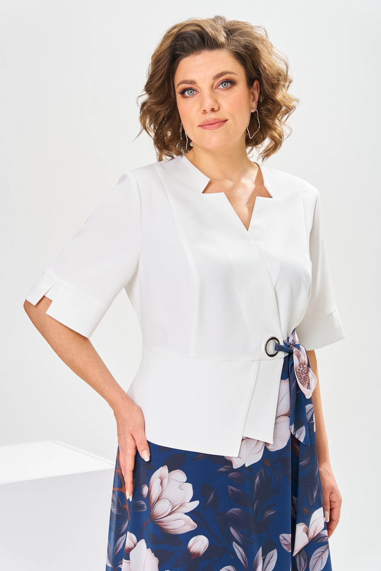 Josie | Soft Cotton-Blend Midi Dress
