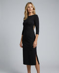 Celeste | Spaghetti Strap 3D Ruffle Hem Midi Dress