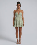 Wren | Open Back Ruffle Mini Dress