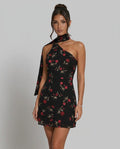 Blair | One-Shoulder Jacquard Mini Dress