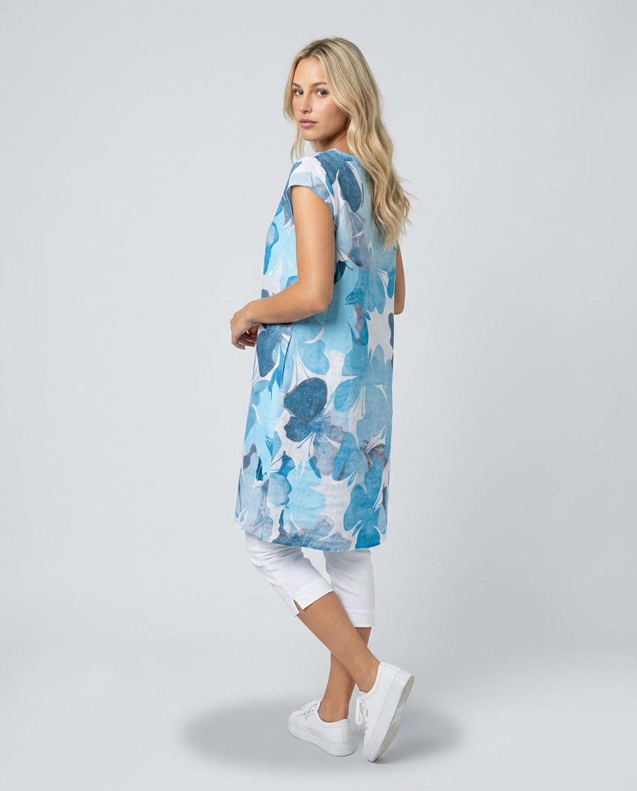 Elisa | Relaxed Fit Short Sleeve Mini Dress