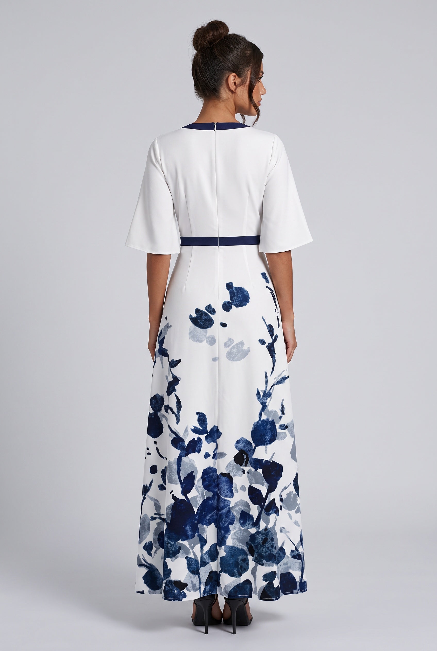 Helena | Floral Print Wrap Maxi Dress