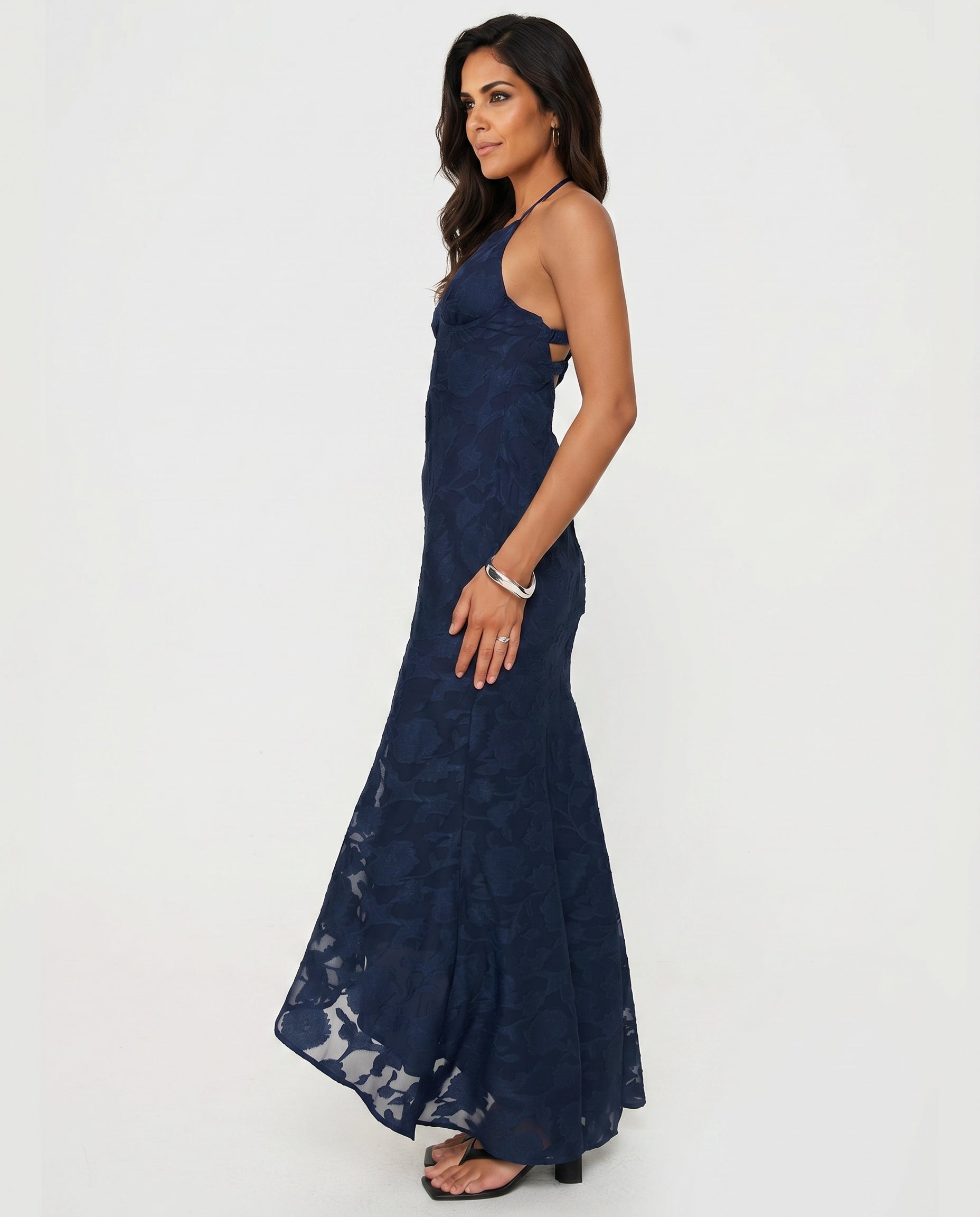 Cyrene | Wrap-Style Wedding Guest Maxi Dress