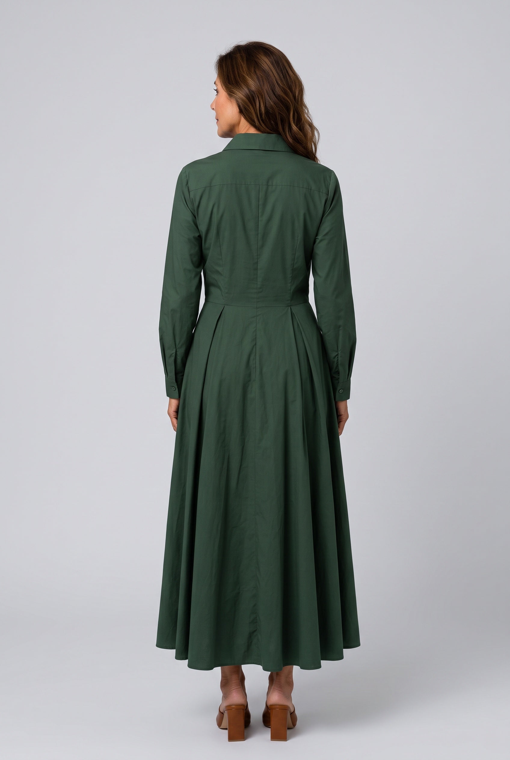 Mira | Collared Long Sleeve Maxi Dress