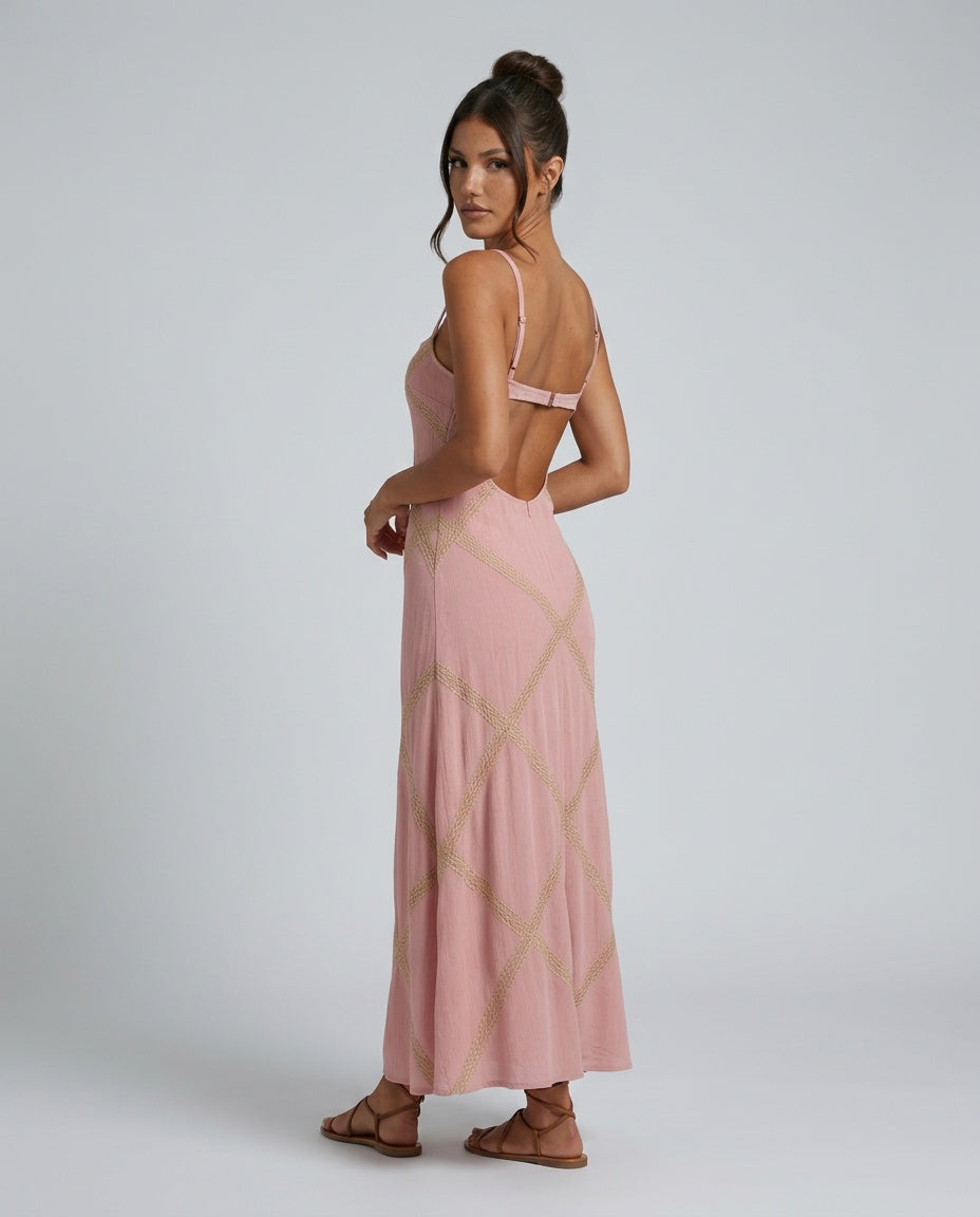 Alejandra | Sleeveless Bohemian Maxi Dress