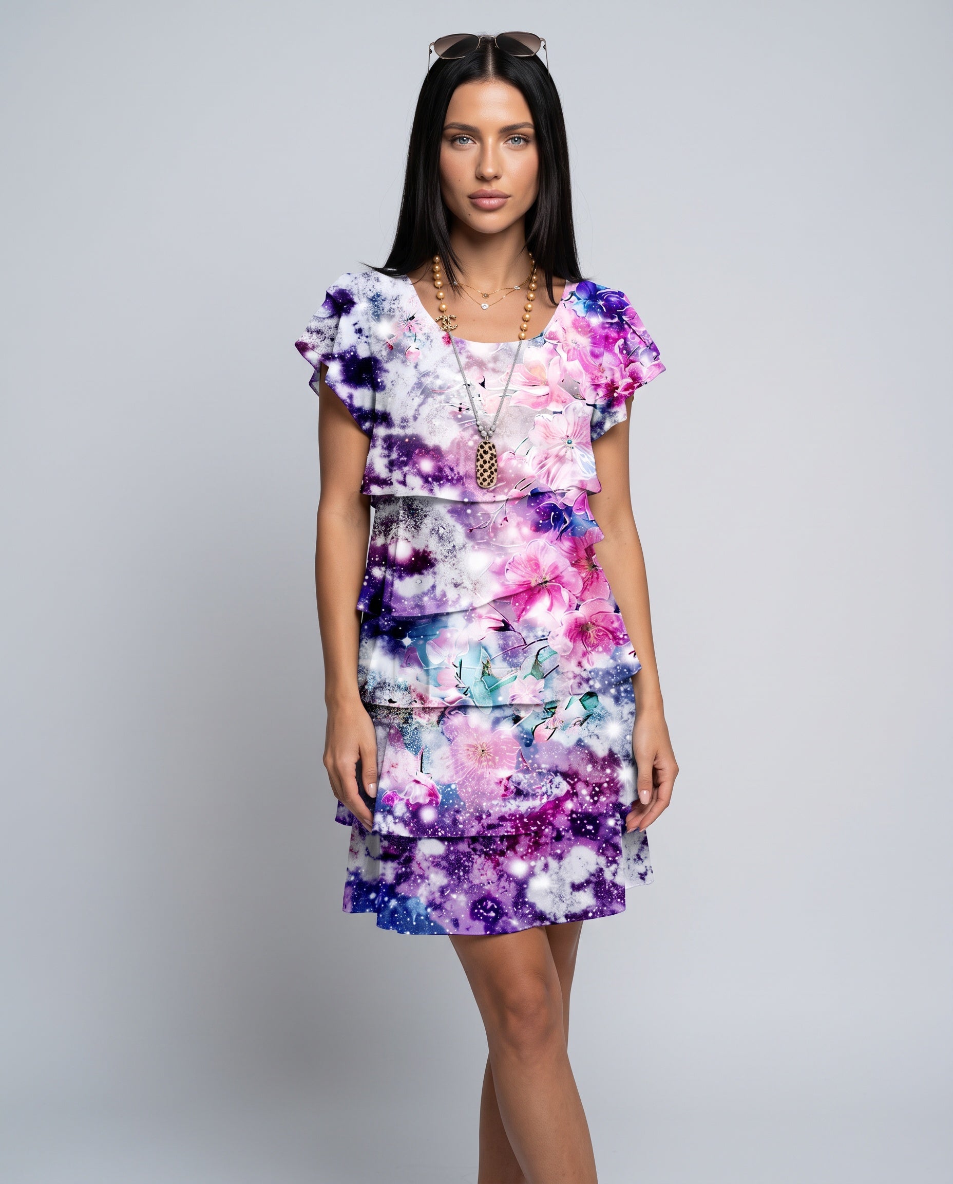 Dalia | Floral Tiered Mini Dress