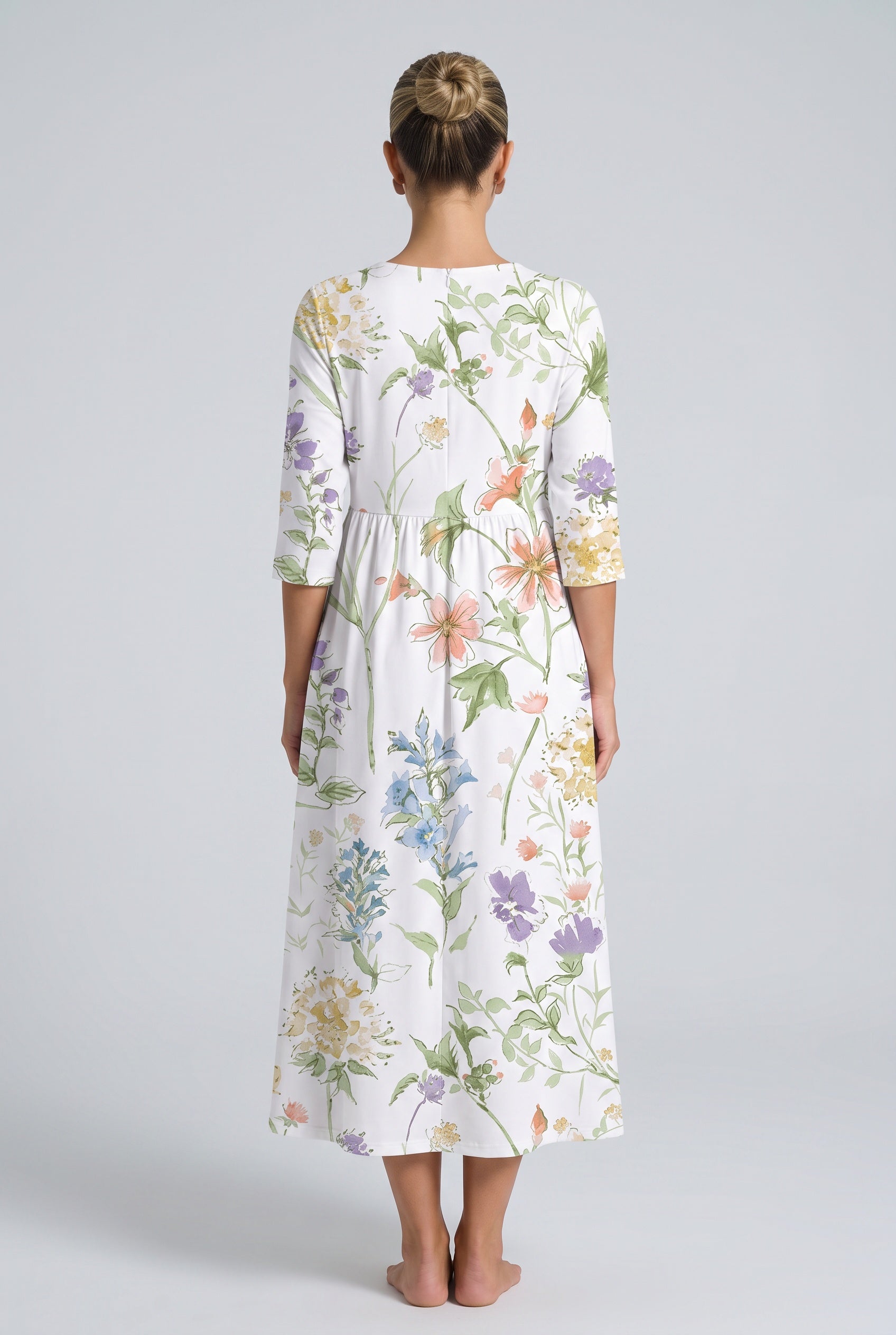 Callie | Loose Fit Short Sleeve Midi Dress