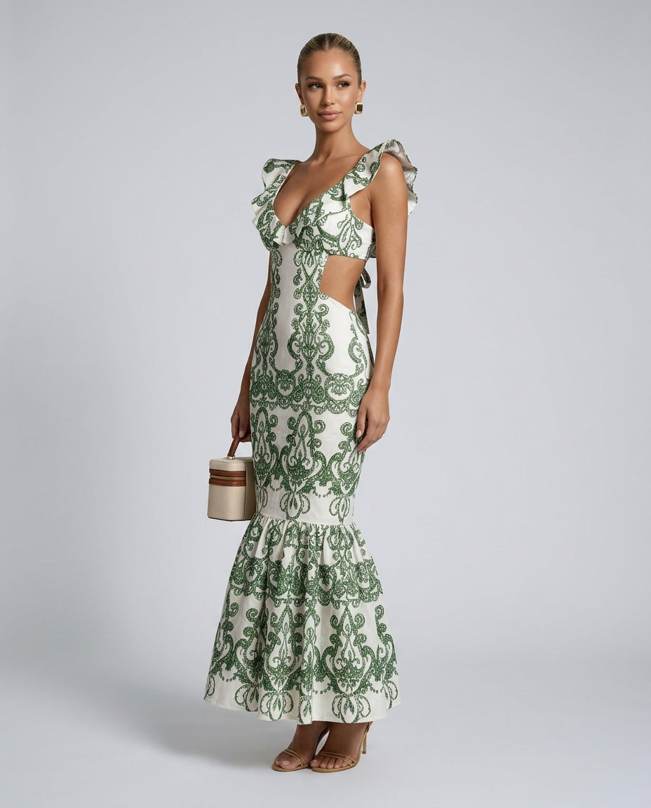 Sorrento | Embroidered Summer Maxi Dress