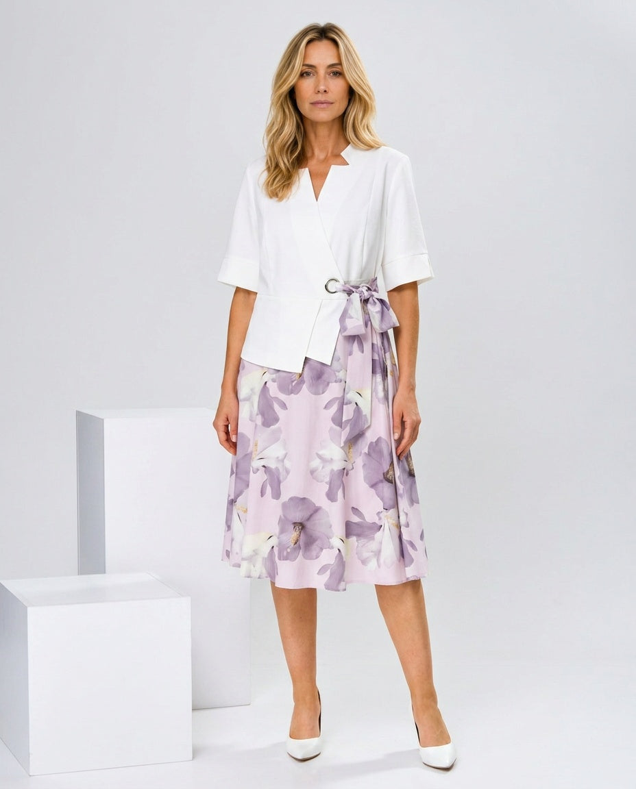 Josie | Soft Cotton-Blend Midi Dress