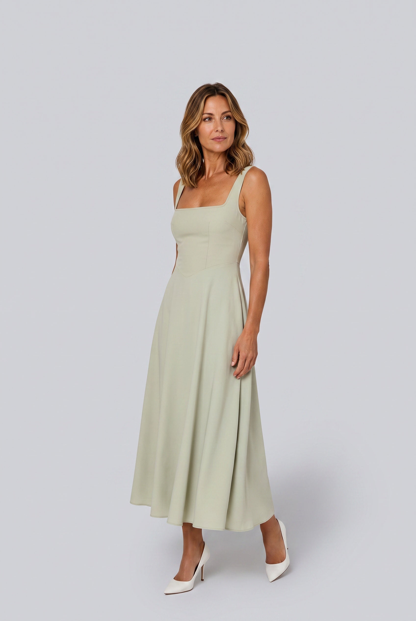Cleo | Elegant Formal Midi Dress