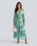 Coralie | Long Sleeve Floral Maxi Dress