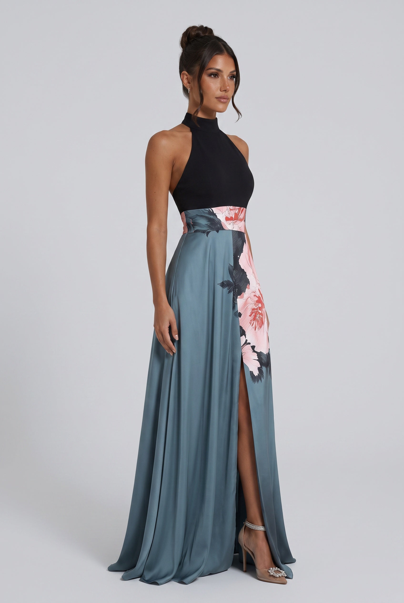 Willa | Sleeveless Floral Slit Maxi Dress