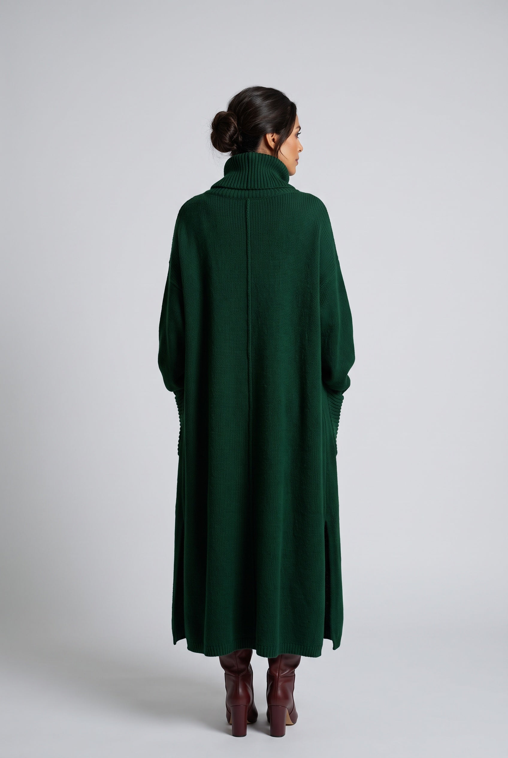 Vera | Knitted High Neck Maxi Dress