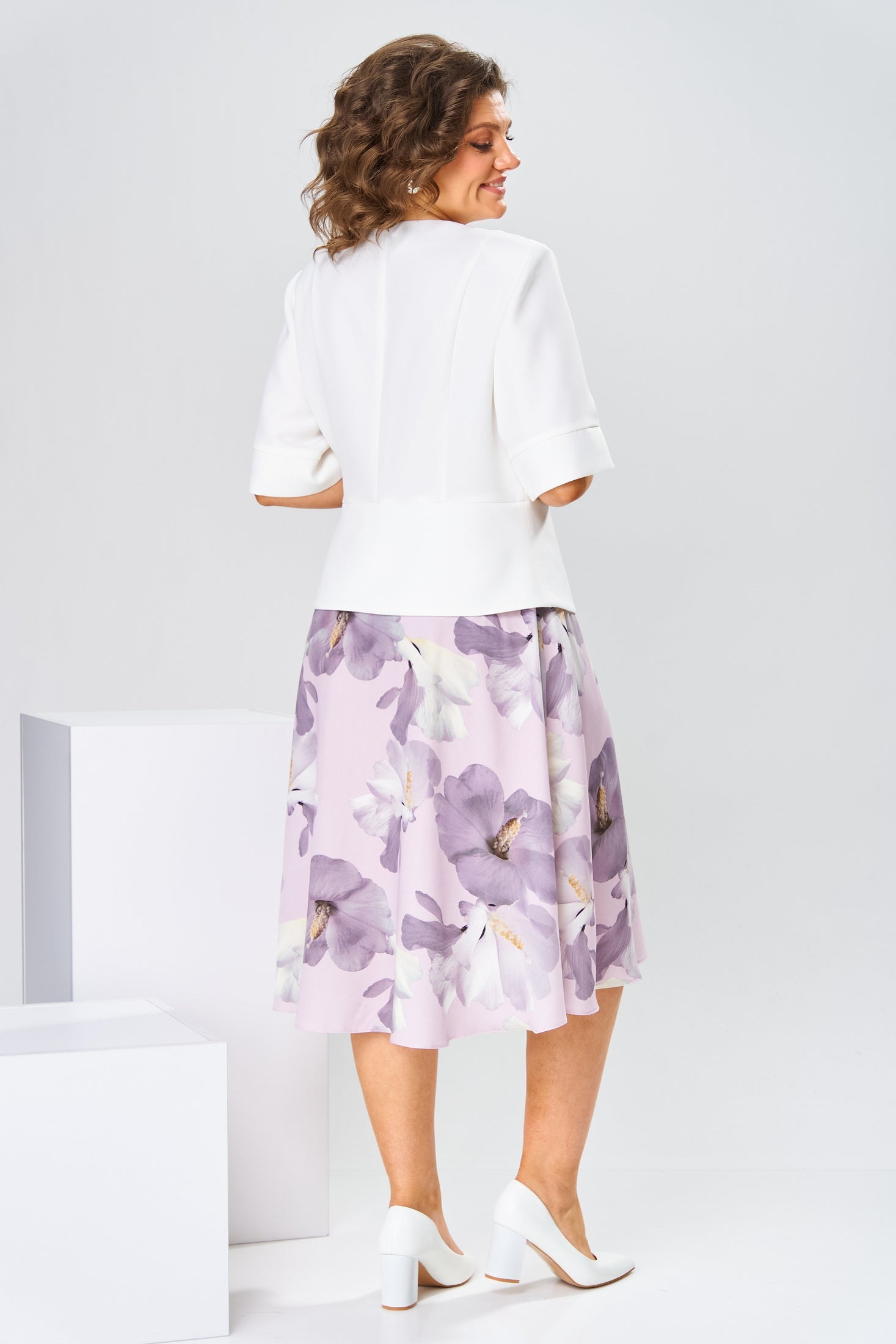 Josie | Soft Cotton-Blend Midi Dress