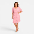 Violet | Chiffon Layered Knee-Length Midi Dress