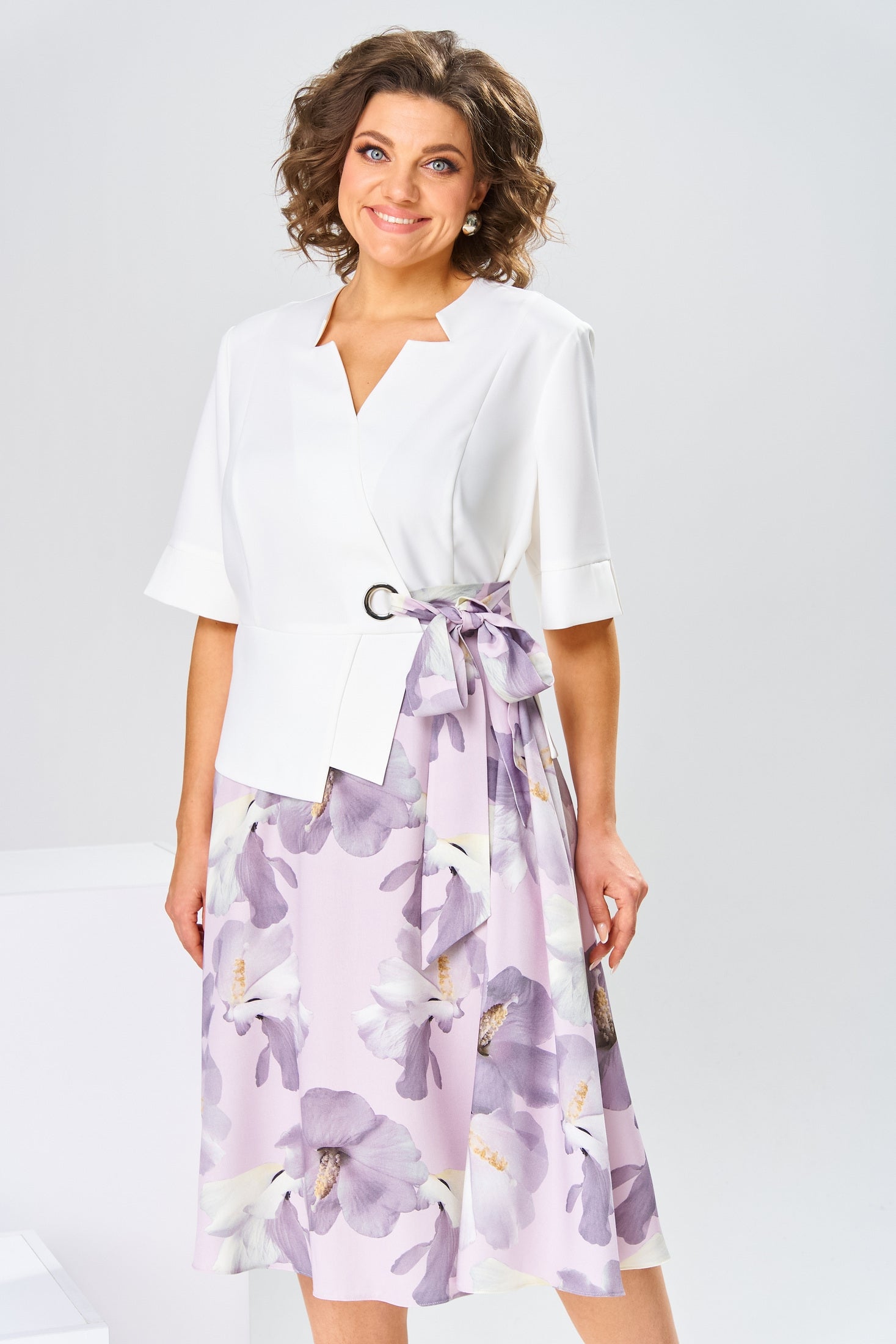 Josie | Soft Cotton-Blend Midi Dress